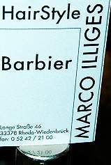 Der Coiffeur in Wiedenbr&uuml;ck